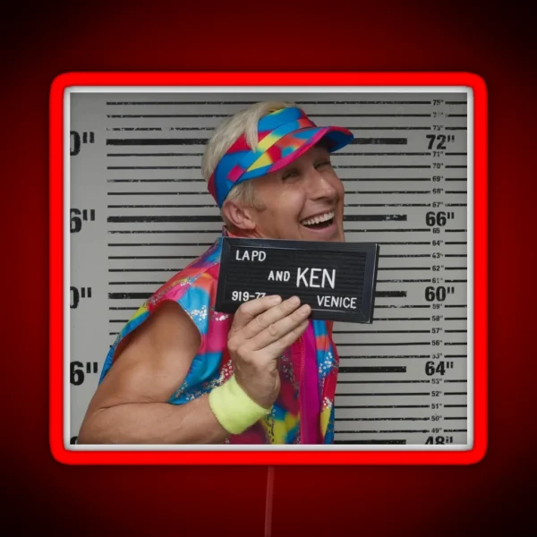 Ken Shot Ryan Gosling Barbie Movie 2023 RGB Neon Sign