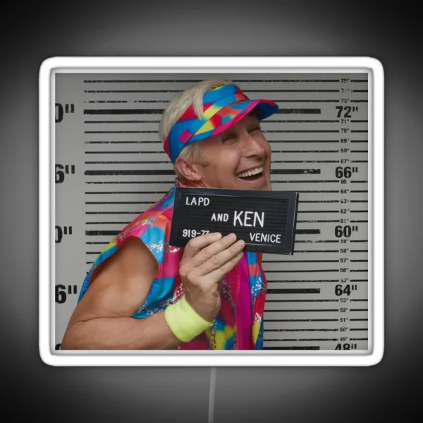 Ken Shot Ryan Gosling Barbie Movie 2023 RGB Neon Sign