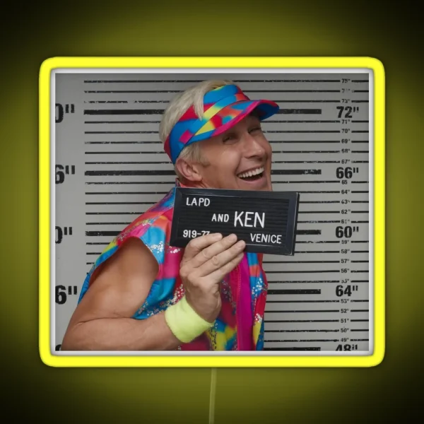 Ken Shot Ryan Gosling Barbie Movie 2023 RGB Neon Sign