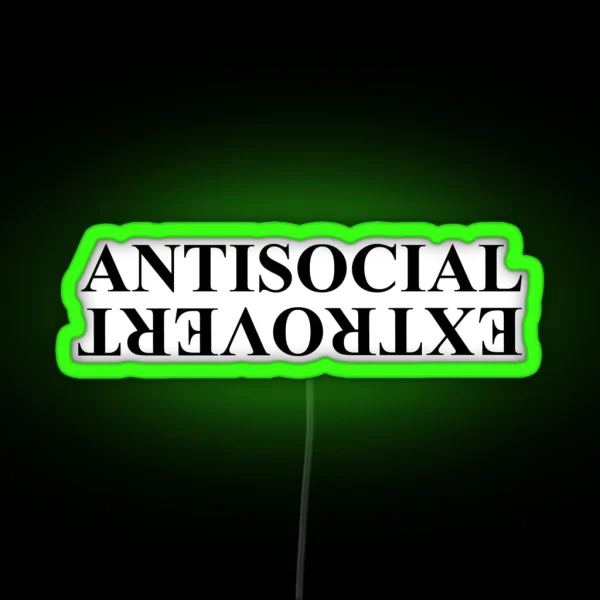 Kendrick Lamar Anti Social Extrovert RGB Neon Sign