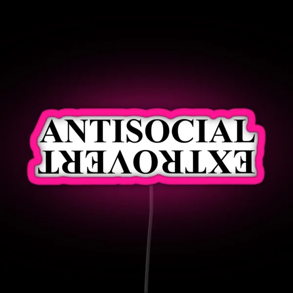 Kendrick Lamar Anti Social Extrovert RGB Neon Sign