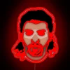 Kenny Powers motivational quote in vibrant RGB LED light display