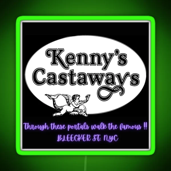 Kenny S Castaways Live Music Bar NYC RGB Neon Sign