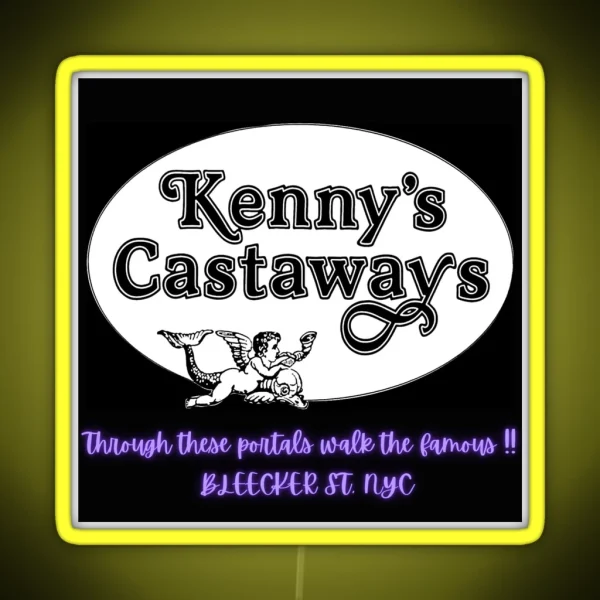 Kenny S Castaways Live Music Bar NYC RGB Neon Sign