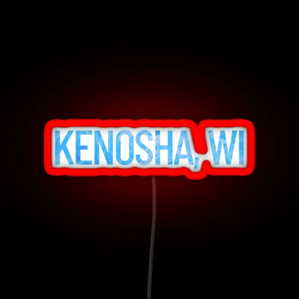 Kenosha Wisconsin RGB Neon Sign