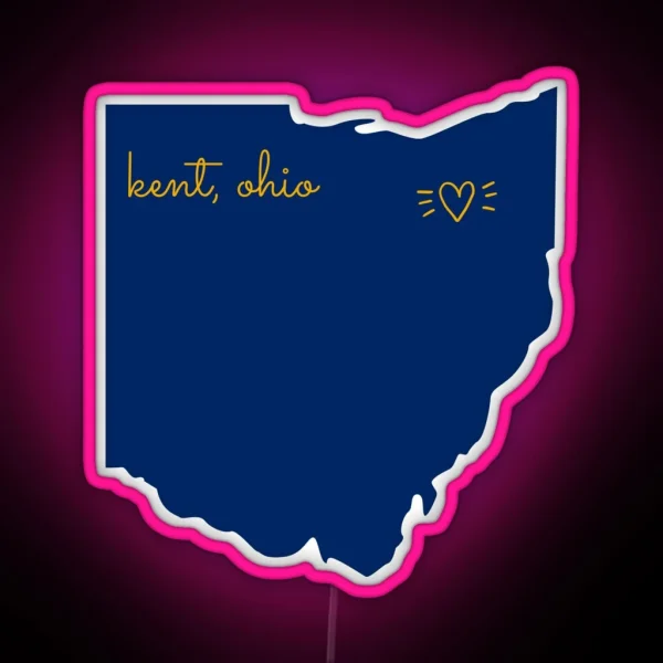 Kent Ohio RGB Neon Sign