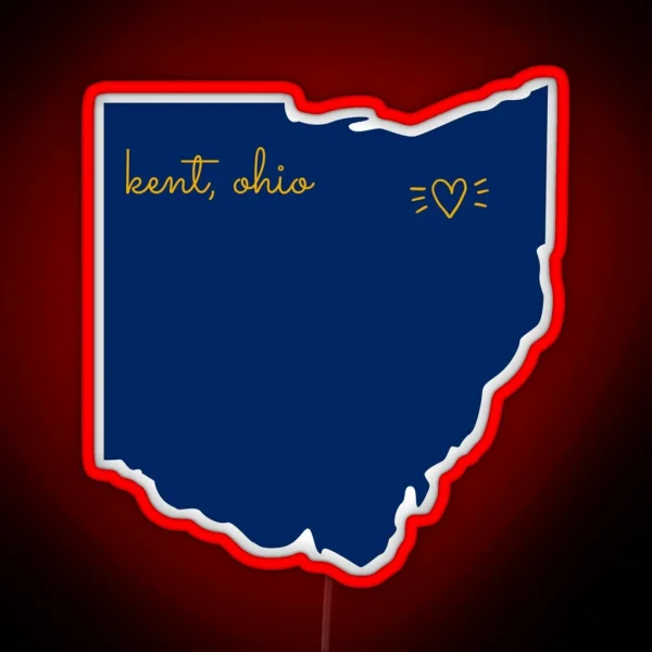 Kent Ohio RGB Neon Sign
