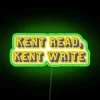 RGB Color Changing Neon Word Sign Reading and Writing Desk