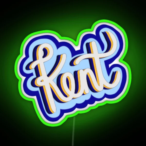Kent Script RGB Neon Sign
