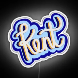 Kent Script RGB Neon Sign