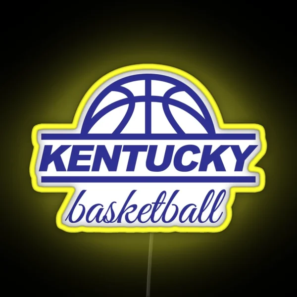 Kentucky Basketball Blue RGB Neon Sign