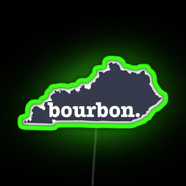 Kentucky Bourbon Led Navy RGB Neon Sign