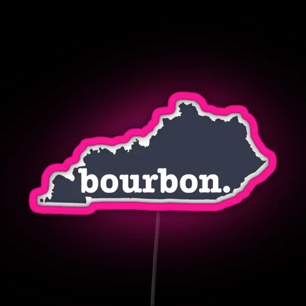 Kentucky Bourbon Led Navy RGB Neon Sign