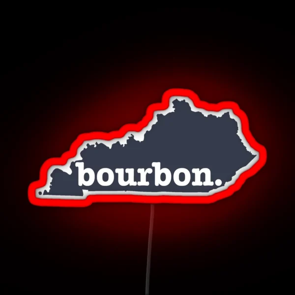 Kentucky Bourbon Led Navy RGB Neon Sign