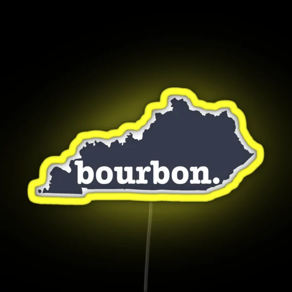 Kentucky Bourbon Led Navy RGB Neon Sign