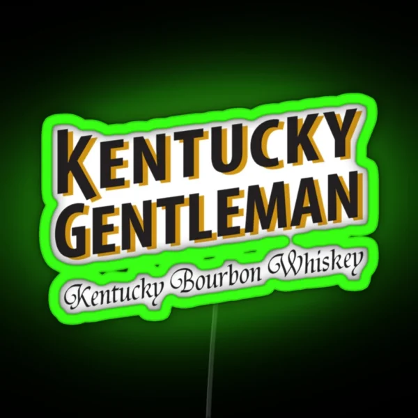 Kentucky Whiskey Logo RGB Neon Sign