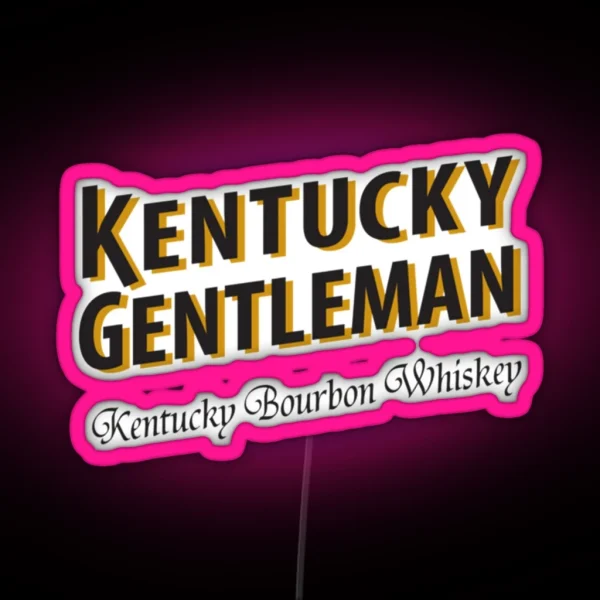 Kentucky Whiskey Logo RGB Neon Sign