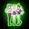 Genshin Impact themed Keqing Lumine neon sign for modern gaming rooms