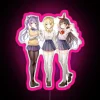Customizable Genshin Impact themed neon sign with vibrant RGB lighting colors.