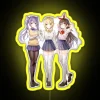 Brilliant Amber Light Keqing Inspired LED Sign for Genshin Fans