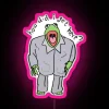 Muppet mayhem illuminated by vibrant RGB neon glow signage