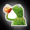 Kermit's Mysterious Tea Sipping Affair Shrouded in Neon Secrecy