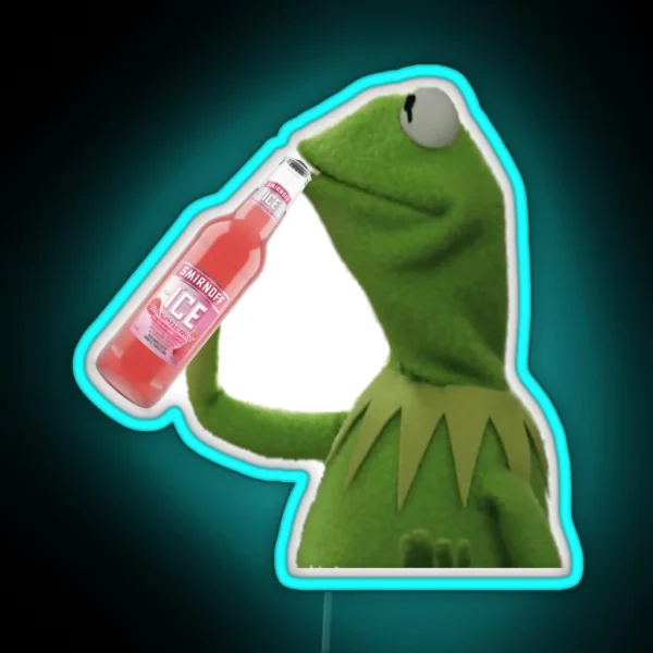 Kermit Gets Iced RGB Neon Sign