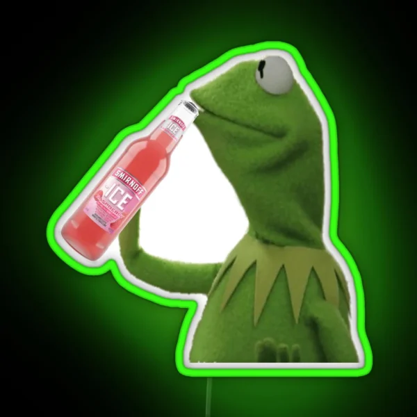 Kermit Gets Iced RGB Neon Sign