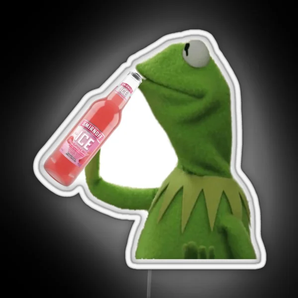 Kermit Gets Iced RGB Neon Sign