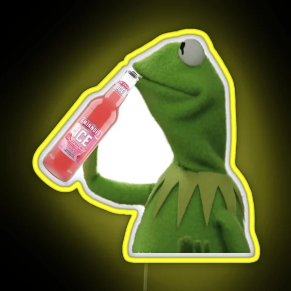 Kermit Gets Iced RGB Neon Sign