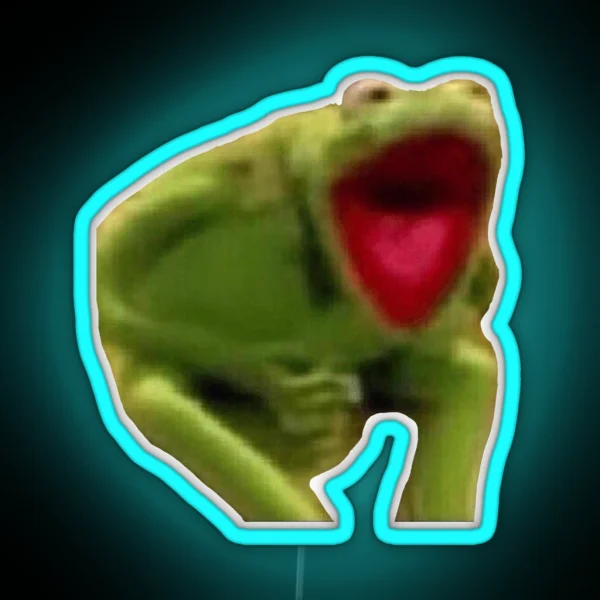 Kermit Scream RGB Neon Sign