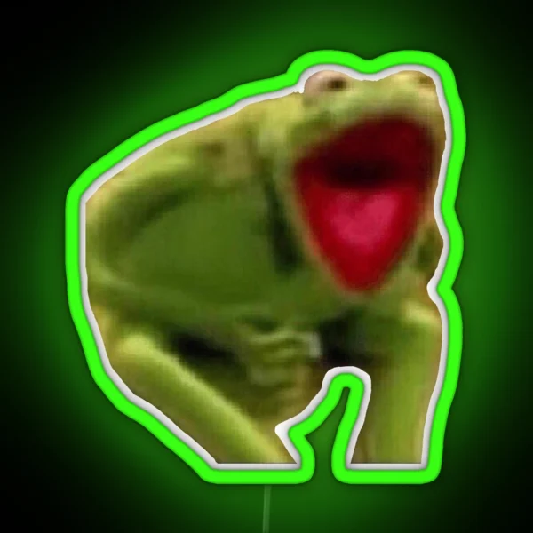 Kermit Scream RGB Neon Sign