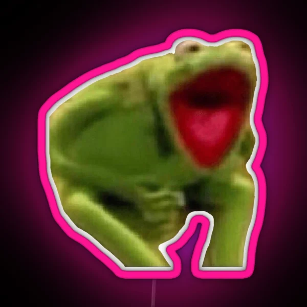 Kermit Scream RGB Neon Sign