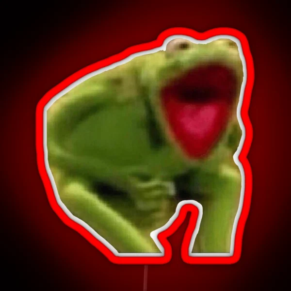 Kermit Scream RGB Neon Sign