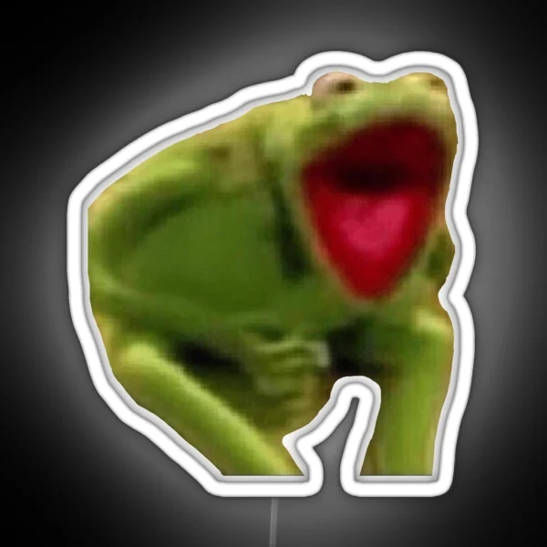 Kermit Scream RGB Neon Sign