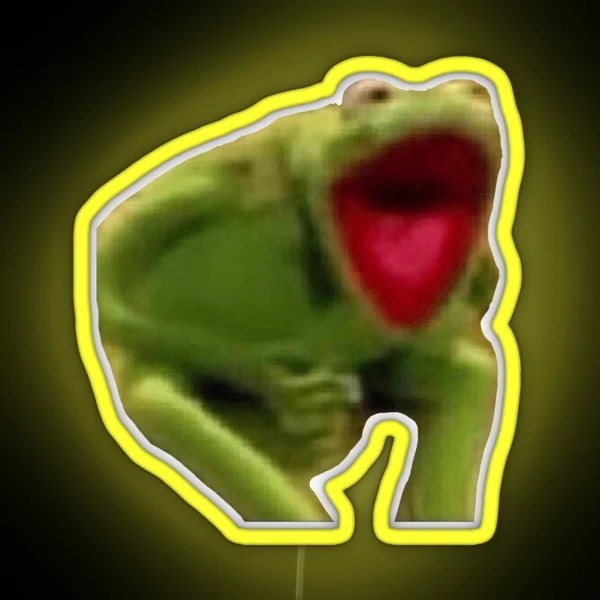 Kermit Scream RGB Neon Sign