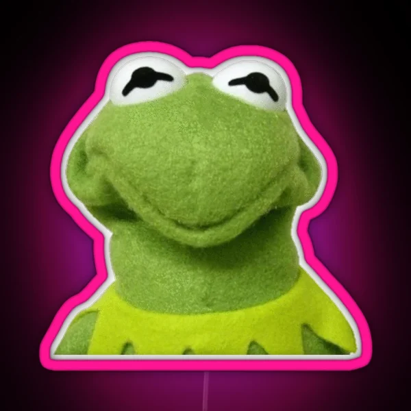 Kermit The Amphibian RGB Neon Sign