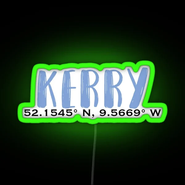 Kerry Coordinates RGB Neon Sign