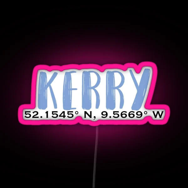 Kerry Coordinates RGB Neon Sign