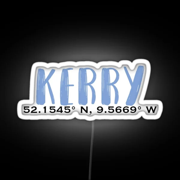 Kerry Coordinates RGB Neon Sign