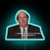 Vibrant RGB Neon Wall Decor Featuring Kevin Malone's Patience Quote