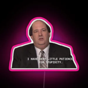 Kevin Malone Patience RGB Neon Sign