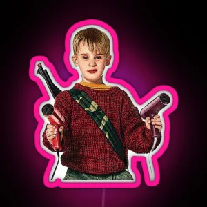 Kevin Mccallister Home Alone Christmas Movie RGB Neon Sign