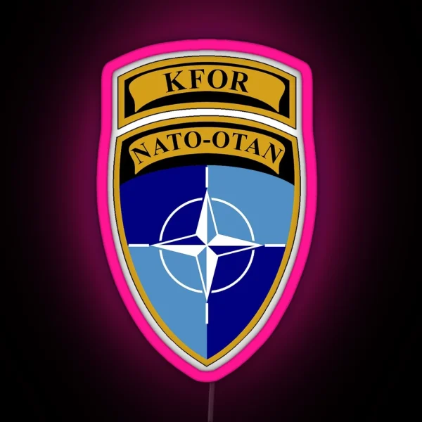 KFOR NATO RGB Neon Sign