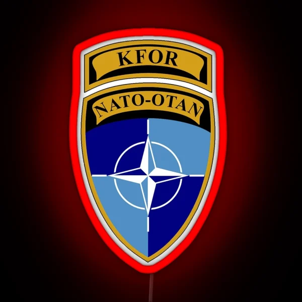KFOR NATO RGB Neon Sign