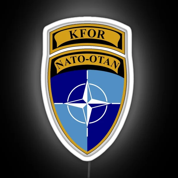 KFOR NATO RGB Neon Sign