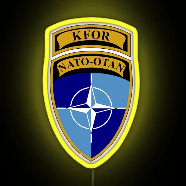 KFOR NATO RGB Neon Sign