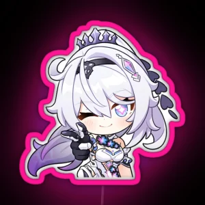 Kiana Kaslana Herrscher Of Finality Honkai Impact 3rd RGB Neon Sign