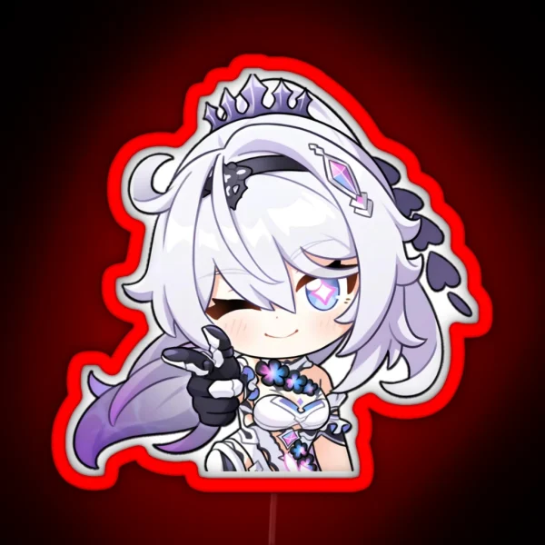 Kiana Kaslana Herrscher Of Finality Honkai Impact 3rd RGB Neon Sign