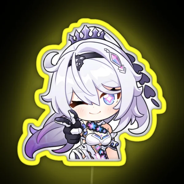 Kiana Kaslana Herrscher Of Finality Honkai Impact 3rd RGB Neon Sign
